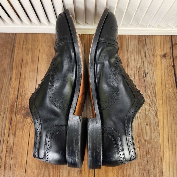 Allen Edmonds Strand Mens Sz 12 D Back Leather Cap Toe Oxfords Shoes Made In USA main image 7